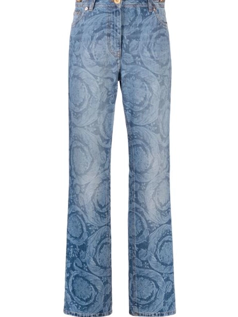Women Versace straight-leg Barocco jeans 0521